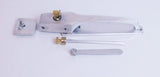 Walk - In Latch / Pull Handle — Brushed Finish | Optional Key Lock | Padlocking Provision | Corrosion - Resistant Alloy