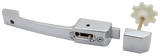 Walk - In Pull Handle for Cooler or Freezer | Complete with Inside Release & Strike | 1/4 Turn Release