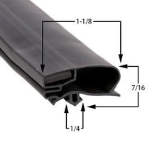 zero zone black magnetic door gasket dart mount OEM replacement for cooler and freezer doors