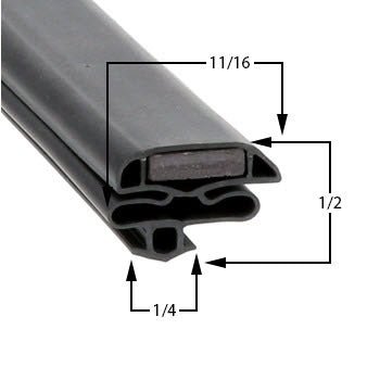 Zero Zone Magnetic Gasket — Dart Mount Style